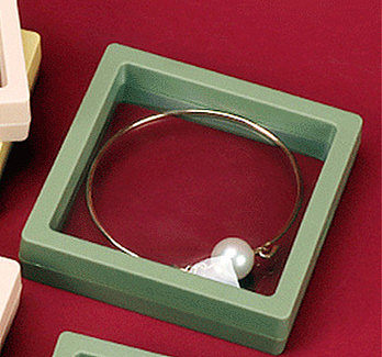 تخزين المجوهرات PE اللون شفاف صندوق عرض عائم