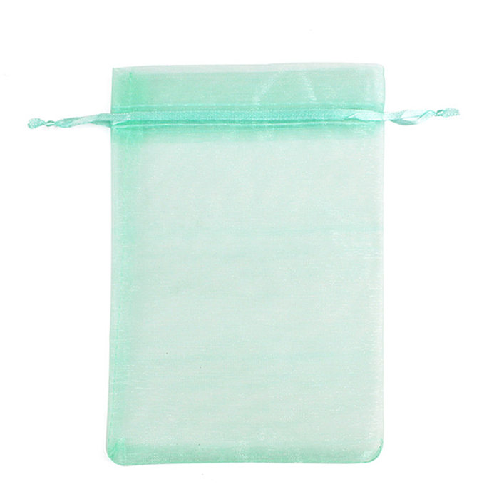 Solid Color Organza Jewelry Bag Transparent Mesh Drawstring Pocket Gift Candy Bag Wholesale