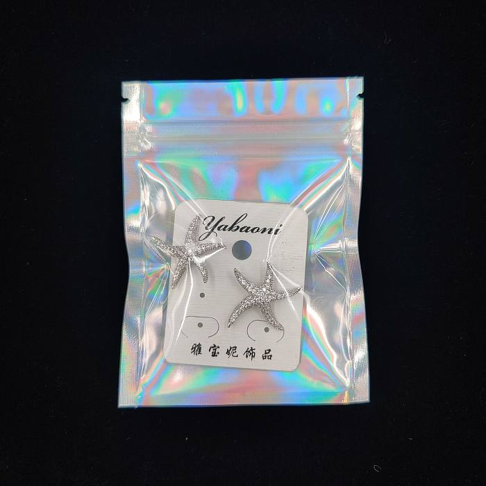 Fashion Simple Style Solid Color Synthetics Transparent Jewelry Packaging Bags