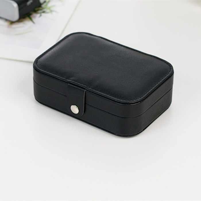 Simple Style Solid Color PU Leather Jewelry Boxes