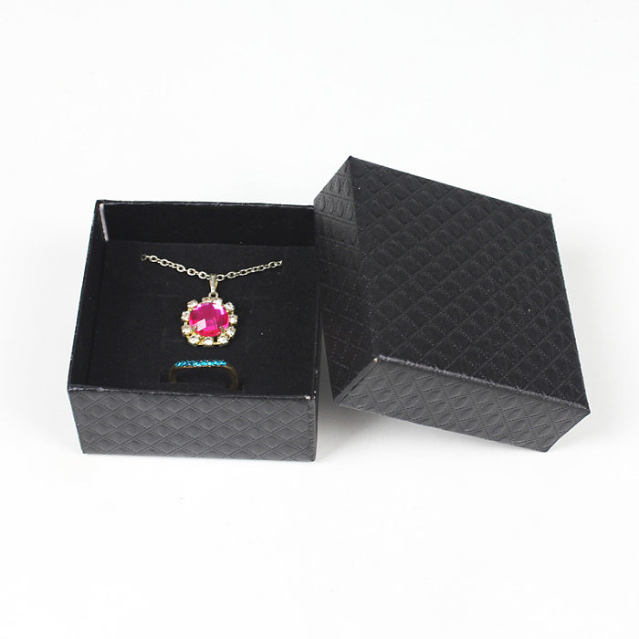 Jewelry Packaging Box Jewelry Box Paper Box Set Black Jewelry Box