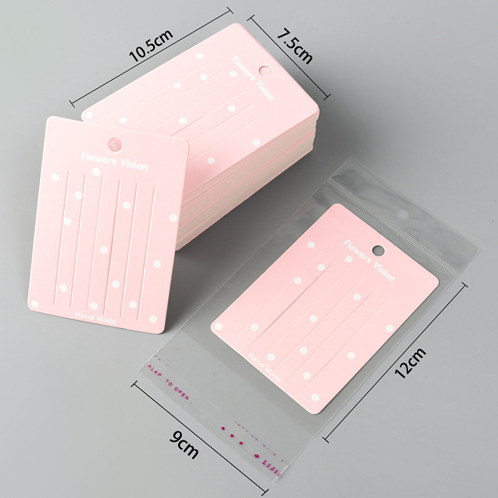 Basic Solid Color Paper Printing Jewelry Accessories