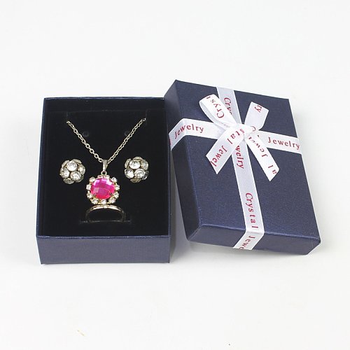 Boîte d'emballage d'accessoires de bijoux d'affichage de boucles d'oreilles d'anneau de cadeau de mode