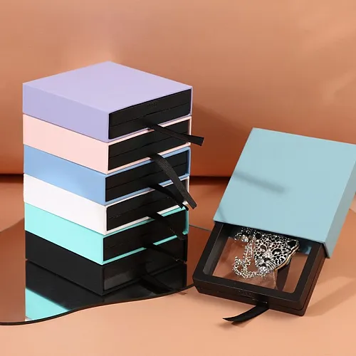 Transparent Jewelry Ornament  PE Suspension Display Box