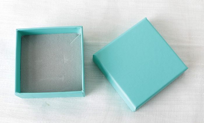 Fashion Solid Color Paper Jewelry Boxes 1 Piece