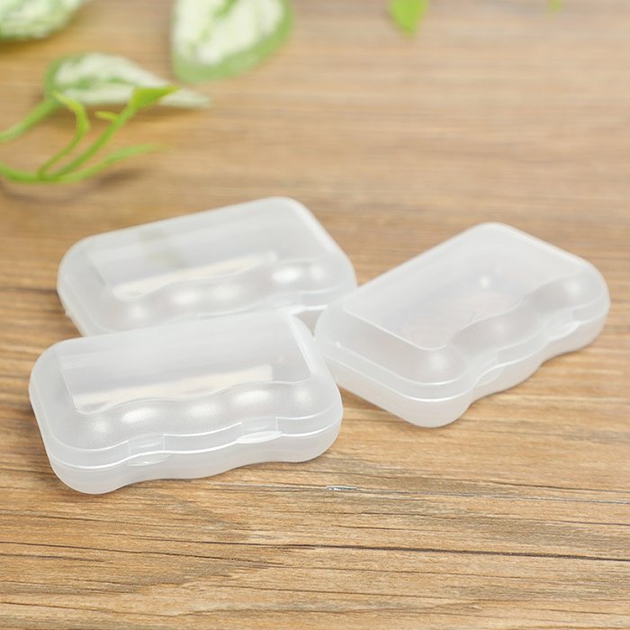 Petite boîte en plastique transparente boîte à bijoux boîte à bouchons d'oreille bijoux mini finition hameçon boîte de rangement boîte à médicaments