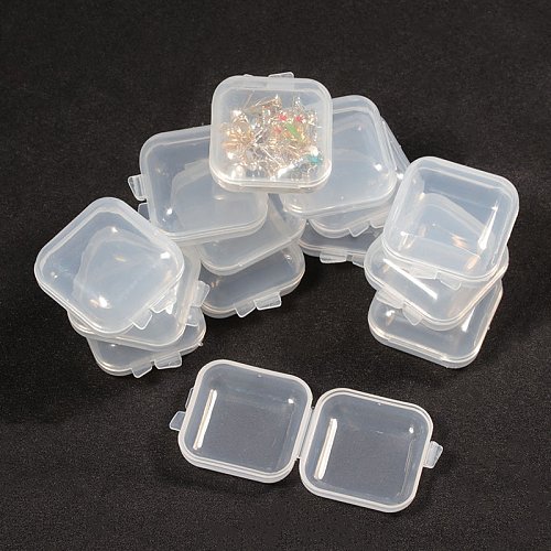 Boîtes à bijoux en plastique de couleur unie de style simple 1 pièce
