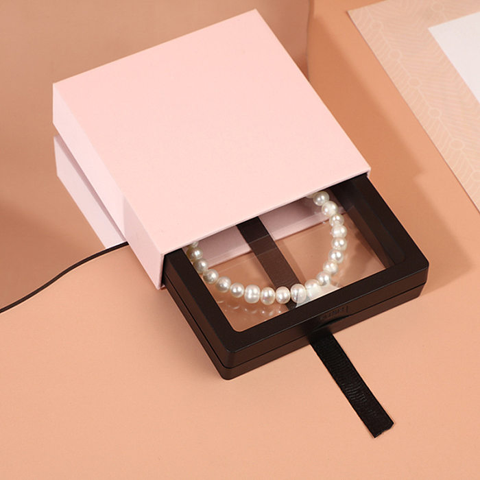 Boîte d'affichage transparente de suspension de PE d'ornement de bijoux