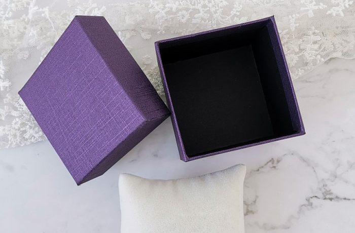 Fashion Solid Color Paper Jewelry Boxes 1 Piece