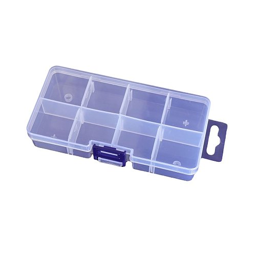 Fach Kunststoff-Desktop-Aufbewahrung, transparente Schmuckverpackungsbox