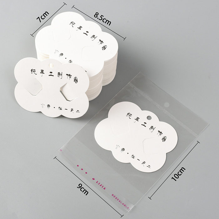 Basic Solid Color Paper Printing Jewelry Accessories