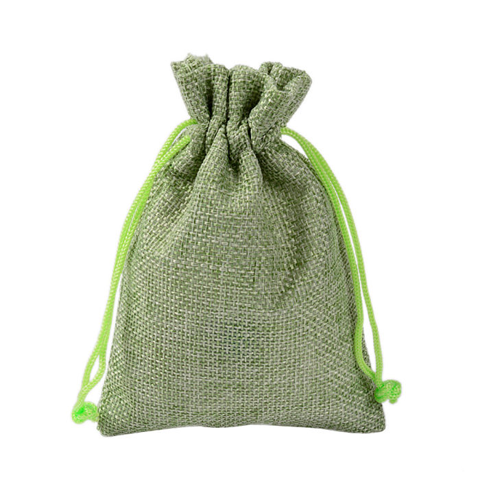 Simple Style Solid Color Cloth Drawstring Jewelry Packaging Bags