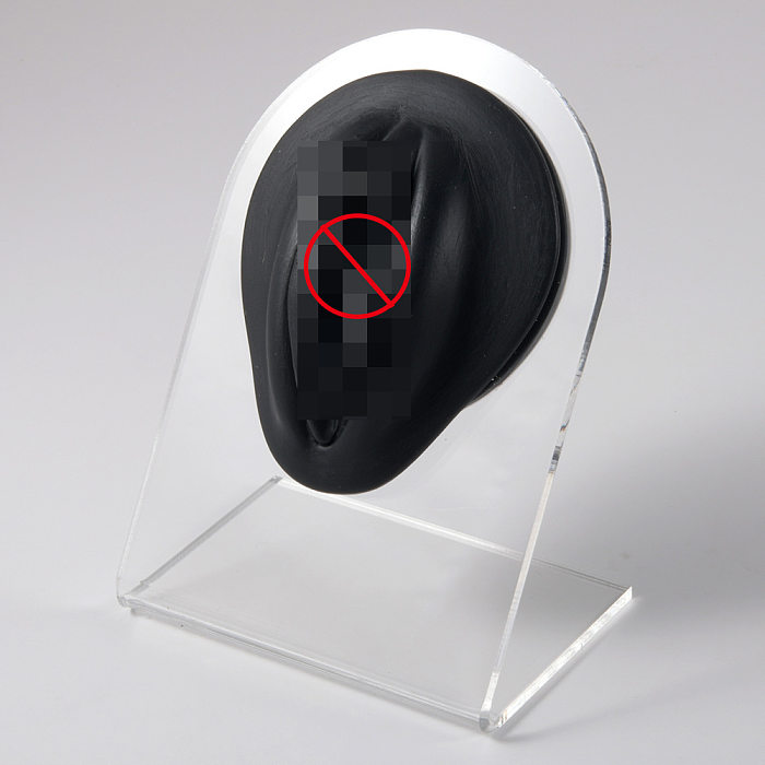 Fashion Geometric Silica Gel Simulation No Inlaid Stereo Ear Model