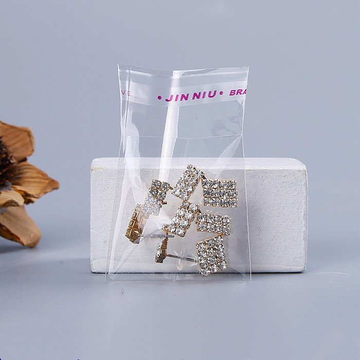 Sacs d'emballage en plastique transparent sacs d'opp auto-adhésifs sacs de joint de vêtements de bijoux en gros
