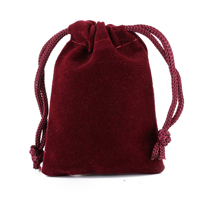 Drawstring Beam Storage Flannel Bag Jewelry