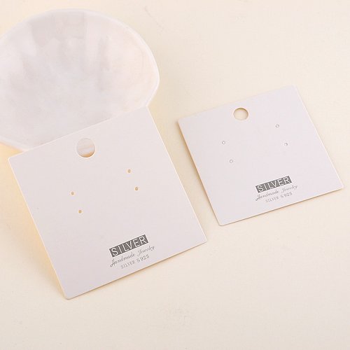 Boucles d'oreilles Clou Collier Accessoires Emballage Impression Étiquette en carton