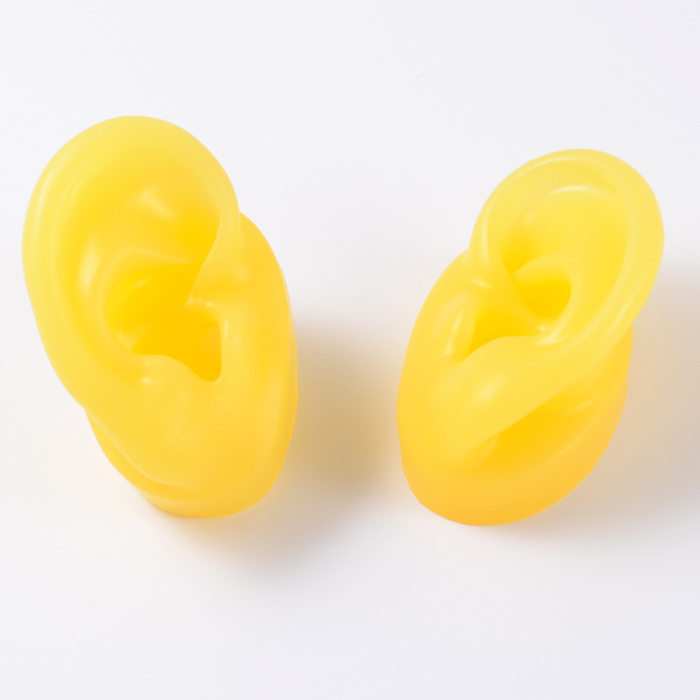 Fashion Geometric Silica Gel Simulation Stereo Ear Model