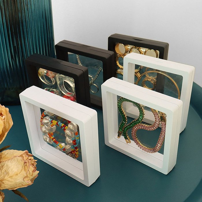 Caja de decoración de exhibición de material transparente PP + PE