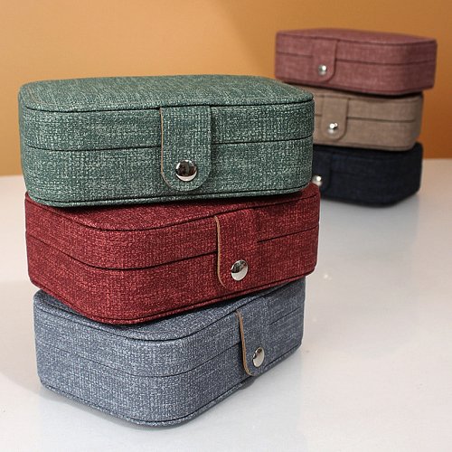 Fashion Solid Color ABS Material Jewelry Boxes