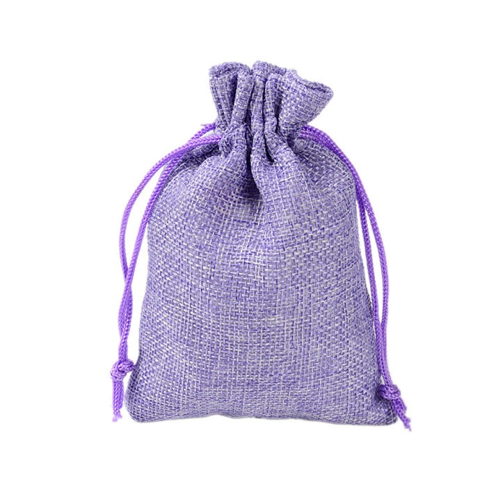 Simple Style Solid Color Cloth Drawstring Jewelry Packaging Bags