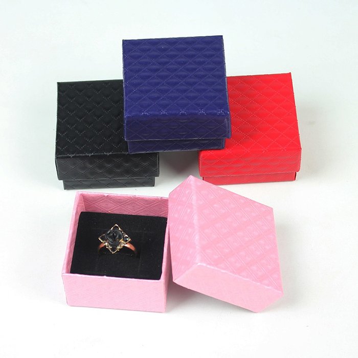 Jewelry Packaging Box Jewelry Box Paper Box Set Black Jewelry Box