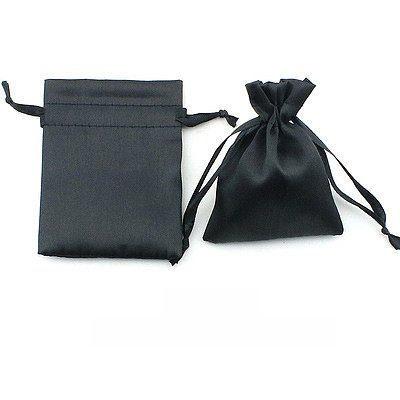 Simple Style Solid Color Satin Drawstring Jewelry Packaging Bags 1 Piece