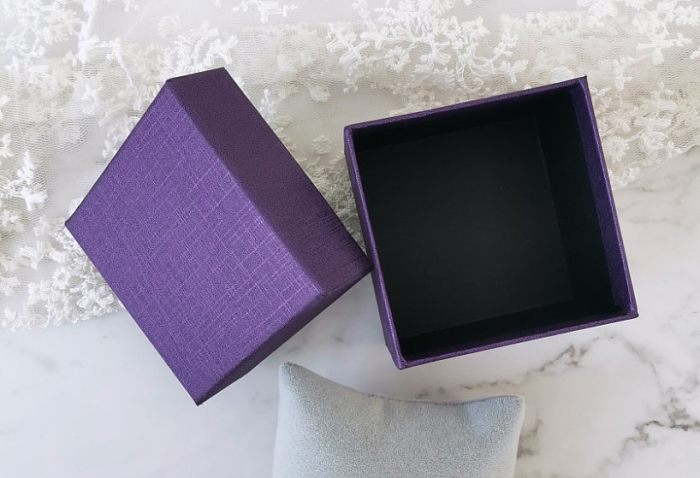 Fashion Solid Color Paper Jewelry Boxes 1 Piece