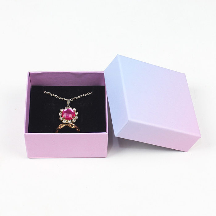Jewelry box paper small gift pendant nail earrings ring box jewelry packaging box