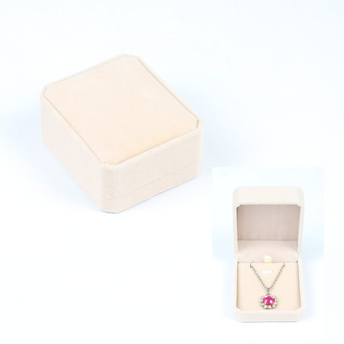 Jewelry Packaging Pendant Necklace Earring Flannel Jewelry Box