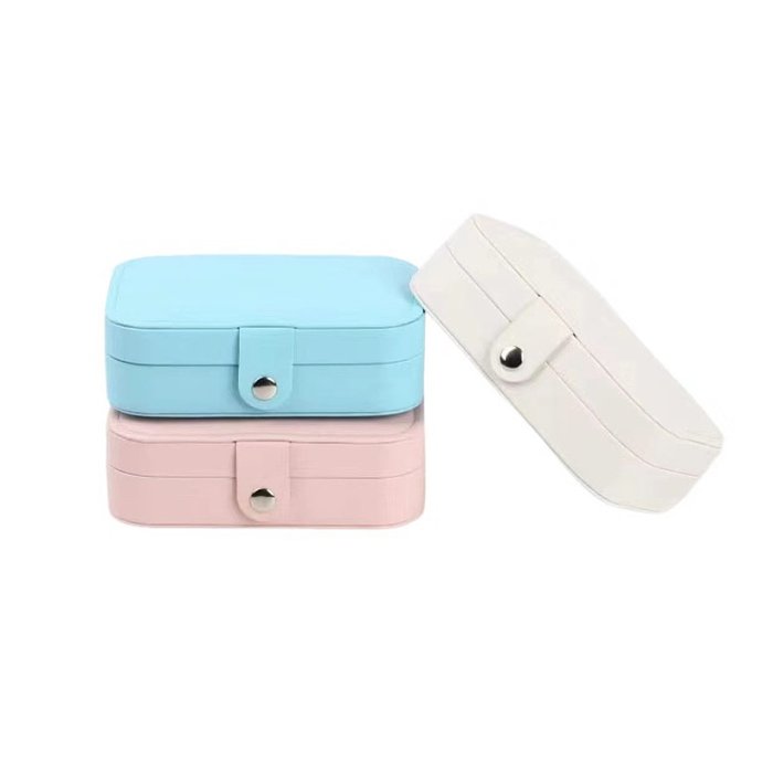 Simple Style Solid Color Flannel Jewelry Boxes 1 Piece