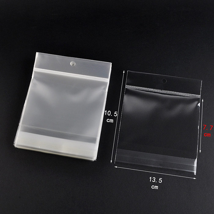 OPP empaqueta la tarjeta de empaquetado de la joyería de la impresión en color autosellante transparente