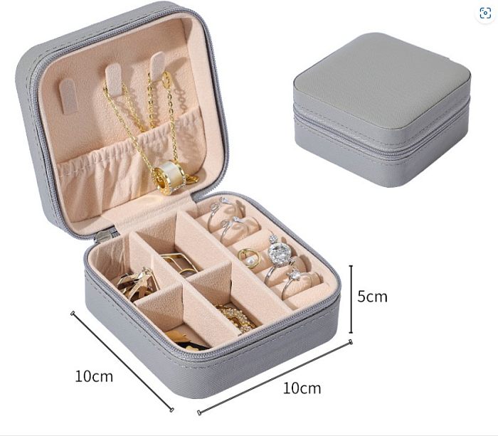 Simple Style Solid Color Cloth Chain Jewelry Boxes 1 Piece