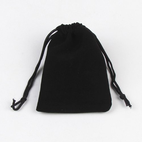 Fashion Solid Color Gift Red Small Flannel Drawstring Bundle Accessories Packaging Bag