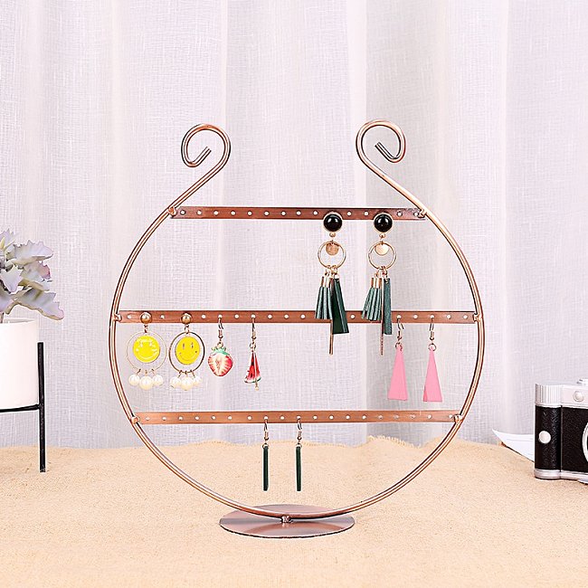 Creative Ushaped simple earring rack gold hoop love earring display rack jewelry display rack ear stud storage rack