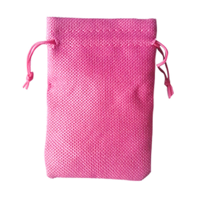 Simple Style Solid Color Cloth Drawstring Jewelry Packaging Bags