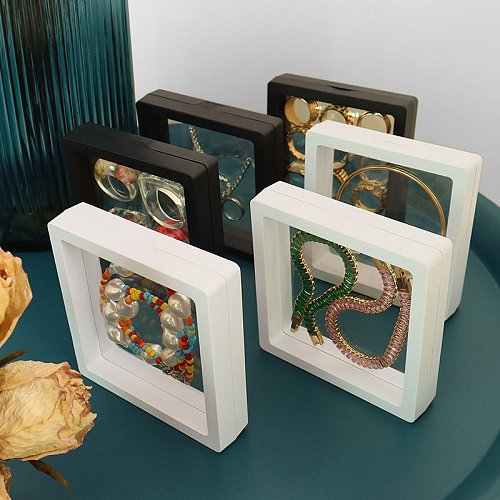 Caja de película de material transparente anillo de exhibición bolsa de pulsera caja de regalo de decoración al por mayor