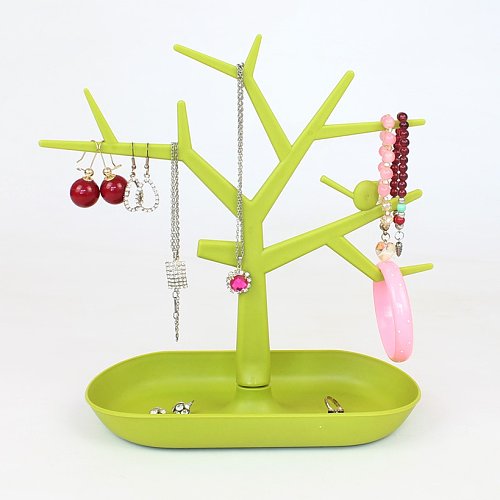 Rotating Display Stand Jewelry Storage Hanging Necklace Earrings Shelf Stand Props Desktop Jewelry Stand