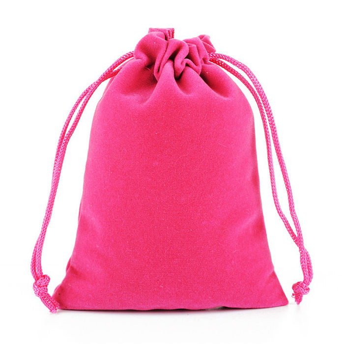 Drawstring Beam Storage Flannel Bag Jewelry