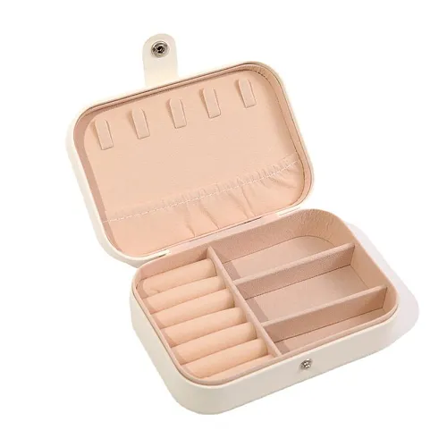 Simple Style Solid Color PU Leather Jewelry Boxes 1 Piece
