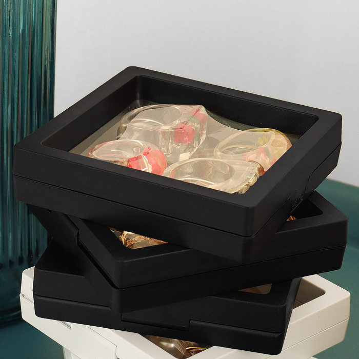 Caja de película de material transparente anillo de exhibición bolsa de pulsera caja de regalo de decoración al por mayor