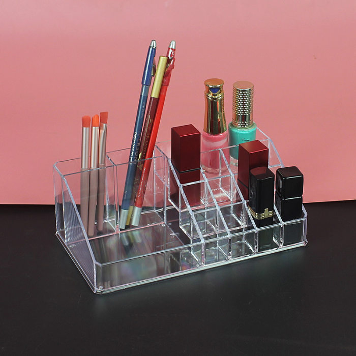 Lipstick shelf 12 lattice spot transparent lip gloss glaze desktop storage box
