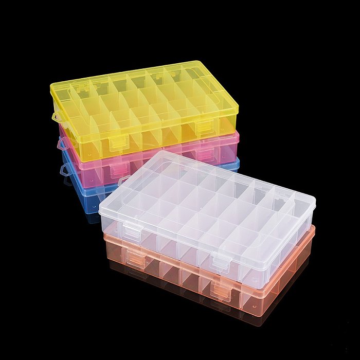 Caixas de joias de plástico quadradas de estilo simples