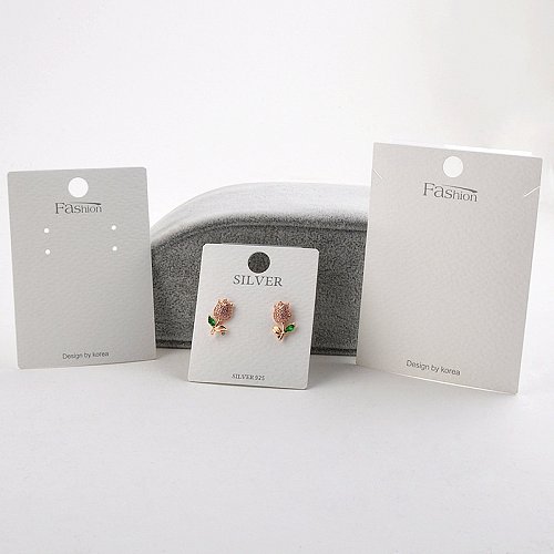 Ohrring PVC Haken Halskette Karton Ornament Verpackung Karte Großhandel