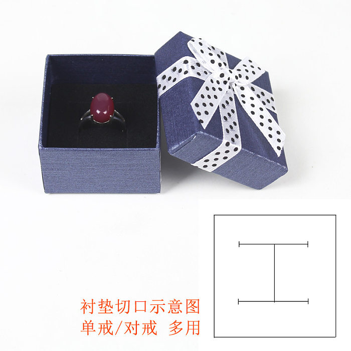 Brincos de anel de presente da moda exibir acessórios de joias caixa de embalagem