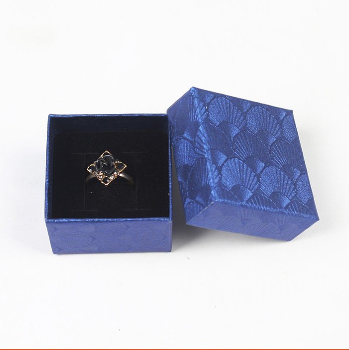 Boîte d'emballage de bijoux de cadeau d'affichage de petit carton de mode