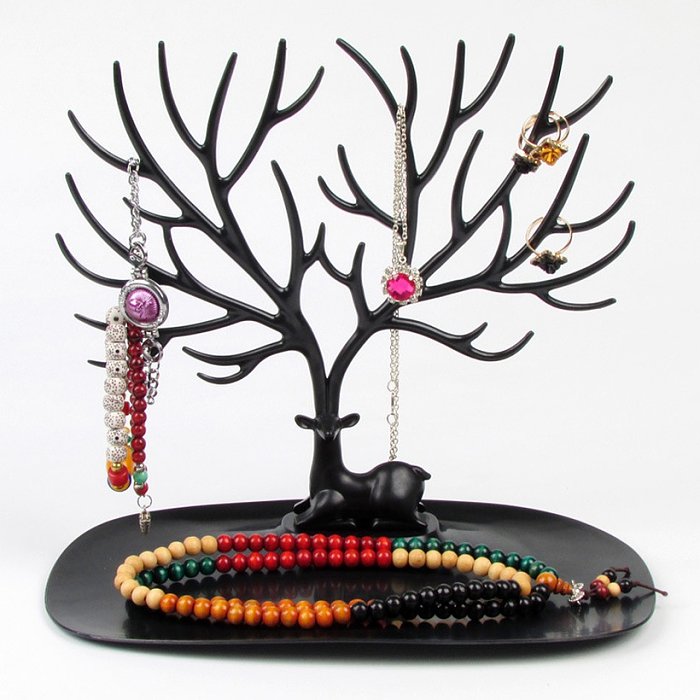Jewelry shelf creative plastic tree antler nail earrings bracelet necklace storage rack desktop jewelry display stand