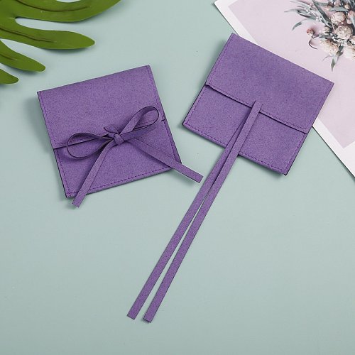 Simple Style Solid Color Synthetic Fibre Jewelry Packaging Bags 1 Piece