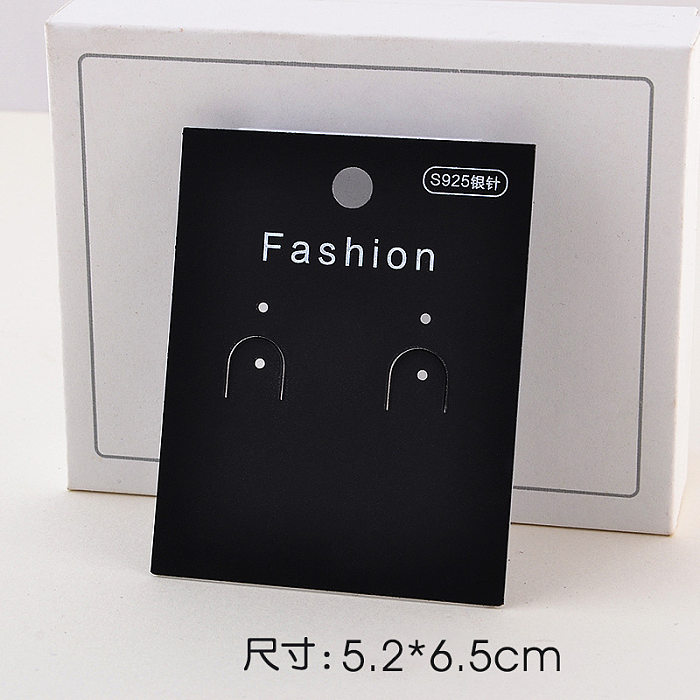 Ornamentverpackung Neues schwarzes Ohrringe Kartenpapier