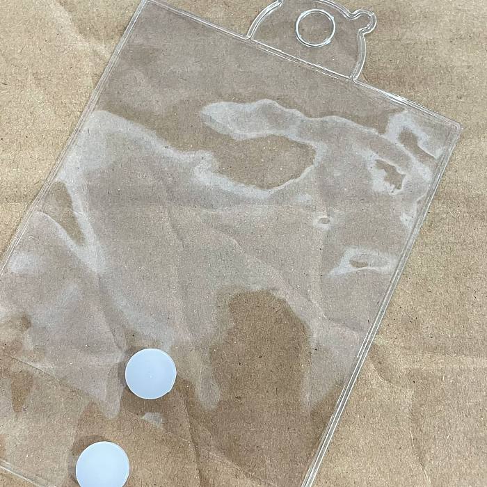 أكياس تغليف المجوهرات البلاستيكية الشفافة بأسلوب بسيط قطعة واحدة