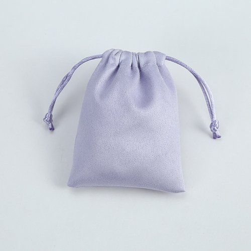 Sacos de embalagem de joias de pano de cor sólida estilo simples com cordão 1 peça